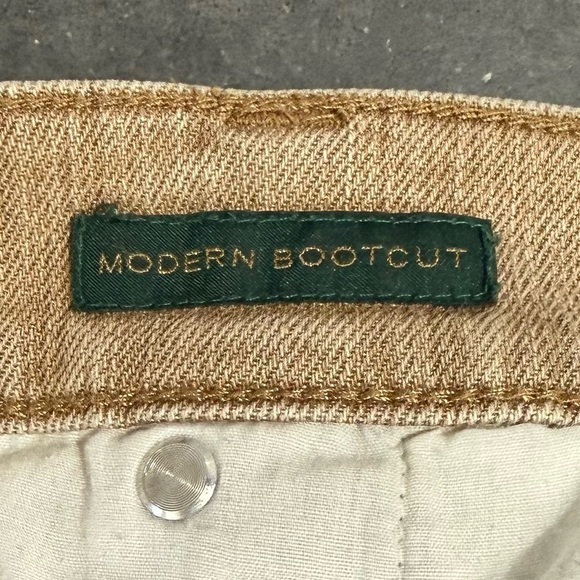 LRL Lauren Jeans Co Ralph Lauren EUC Tan Women's Modern Bootcut Jeans - Sz 4 - Picture 9 of 9